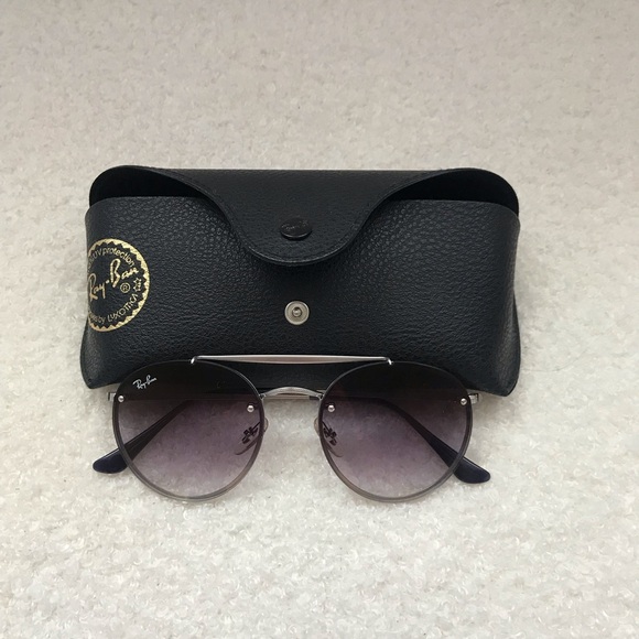 Ray-Ban Silver Frame Aviator Sunglasses - Picture 5 of 6